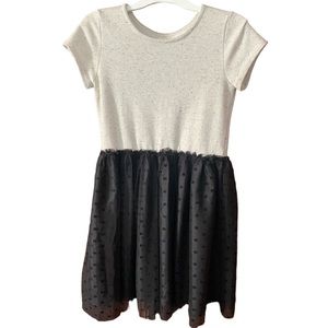 GAP KIDS Holiday Dress Sparkly Silver White Black Size Girls 14 16 XXL